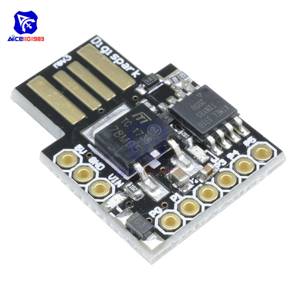 Плата разработки diymore ATTINY85 Digispark Kickstarter I2C SPI Attiny85 модуль Micro USB для