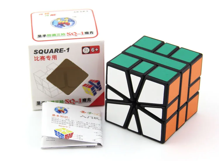 Shengshou SQ-1 черный/белый Cubo Magico скоростные кубики shengshou головоломка для детей развивающие игрушки 57 мм нерегулярные кубик рубика