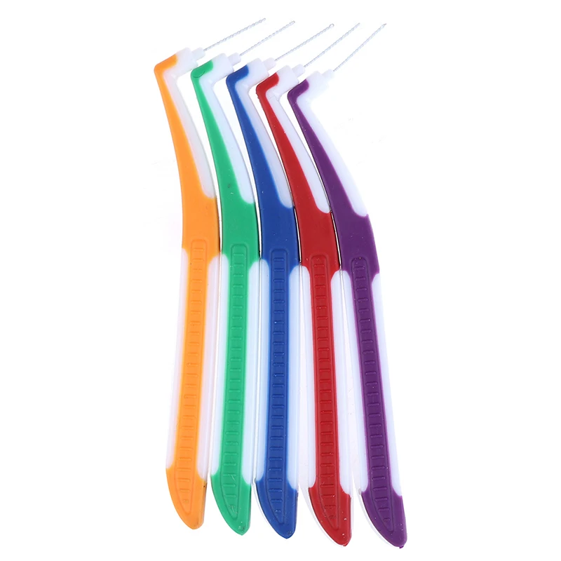 5 шт. межзубные щетки L типа забота о здоровье зуб нажимной инструмент удаляет