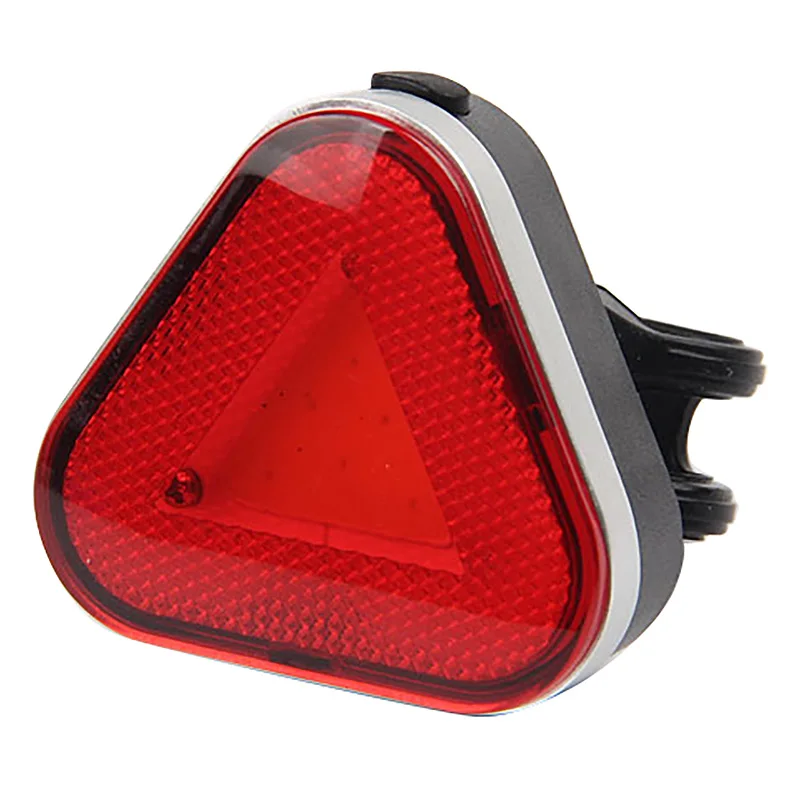 

Triple-cornered Bike Warning Taillight Safety USB Rechargeable Cycling Light Red Flash Light Bicycle Rear Lamp