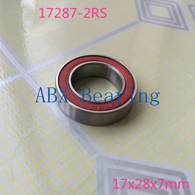 ABXG 2 шт./лот 17287-2RS MR17287 17287 17287RS GCR15 шарикоподшипник 17x28x7 мм велосипедные колеса