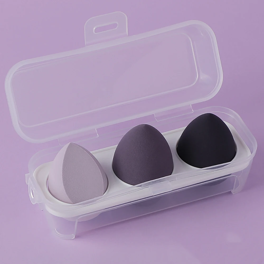 

3pcs Makeup Sponge Puff Dry And Wet Water Drop Styling Soft Beauty Egg Cosmetic Puff For Liquid Cream Foundation Makeup Tools