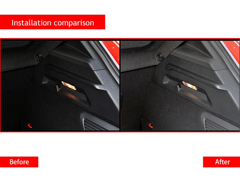 Автомобильный Стайлинг автомобиля задний багажник коробка Светильник лампы