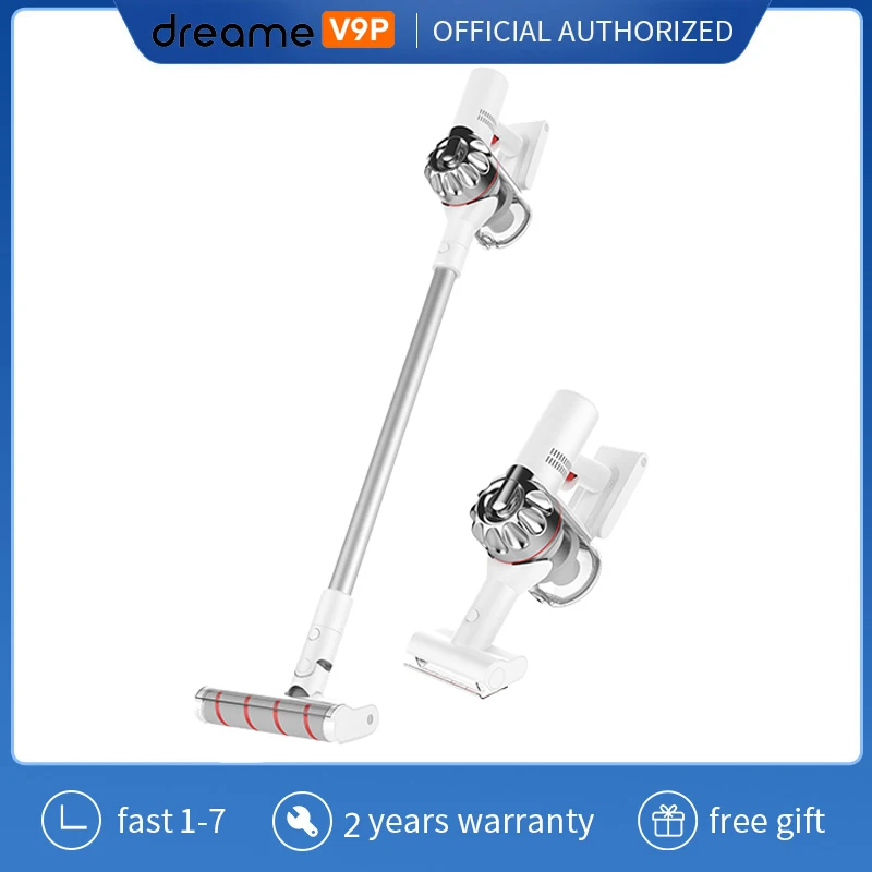 

Ручной беспроводной пылесос Dreame V9P, портативный циклонный пылесос с пылесборником для ковров