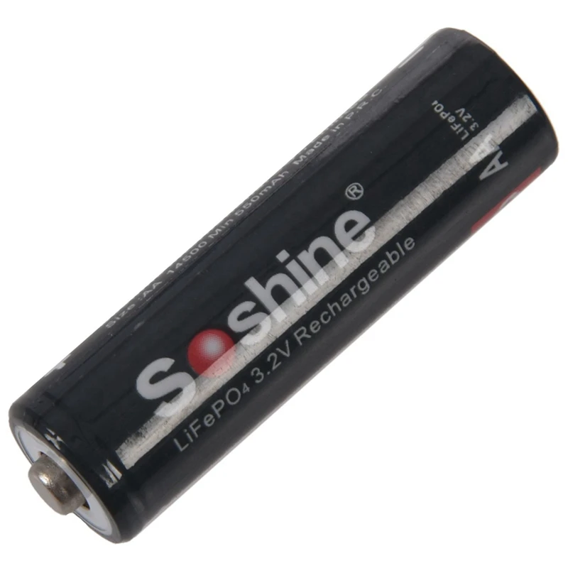 Soshine 2 шт 3 V 1800Mah Lifepo4 18650 батарея и 1 700Mah Aa /14500 для маленького фонарь | Электроника