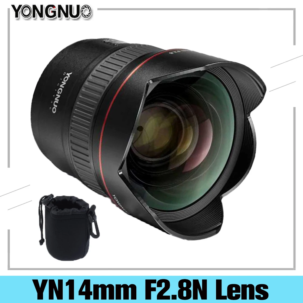 YONGNUO 14 мм F2.8 ультра широкоугольный основной объектив yn14 Автофокус AF MF