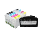 CISSPLAZA 1x T603XL 603XL Заправляемый картридж с одним временем чипа + resetter совместимый для epson XP-4100 XP-4105 WF-2810 WF-2830