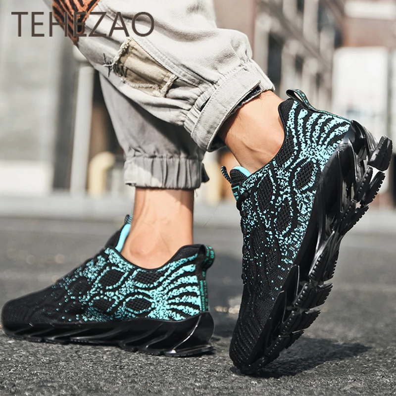 

Men Sports Shoes Breathable Anti-Collision Cushioning Soft Skin-Friendly Comfortable and Generous Fashionable Men Running Shoes