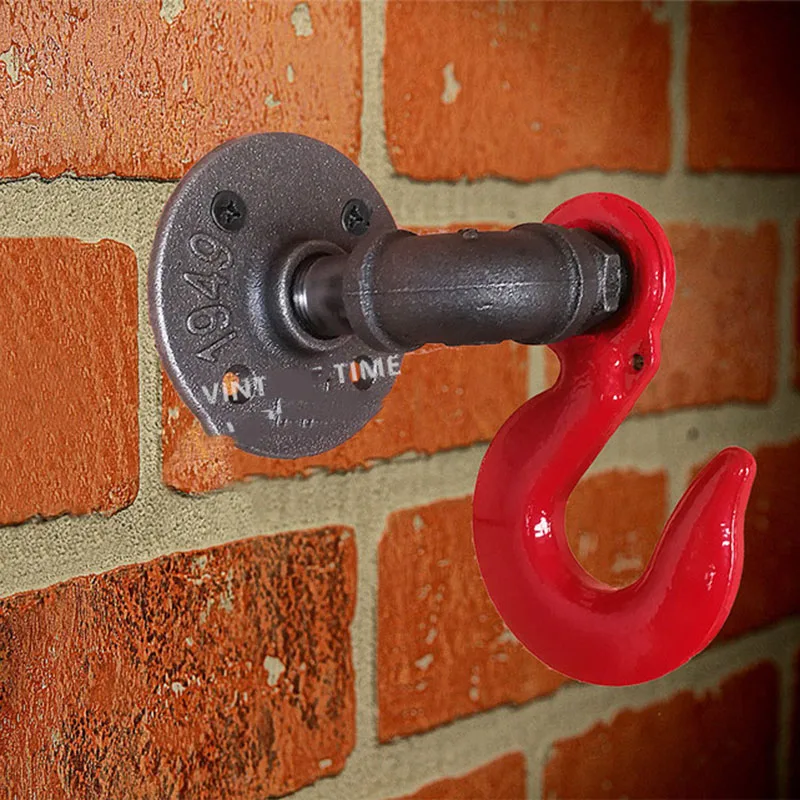Винтажный тяжелый промышленный настенный крючок для чердака декор интерьера