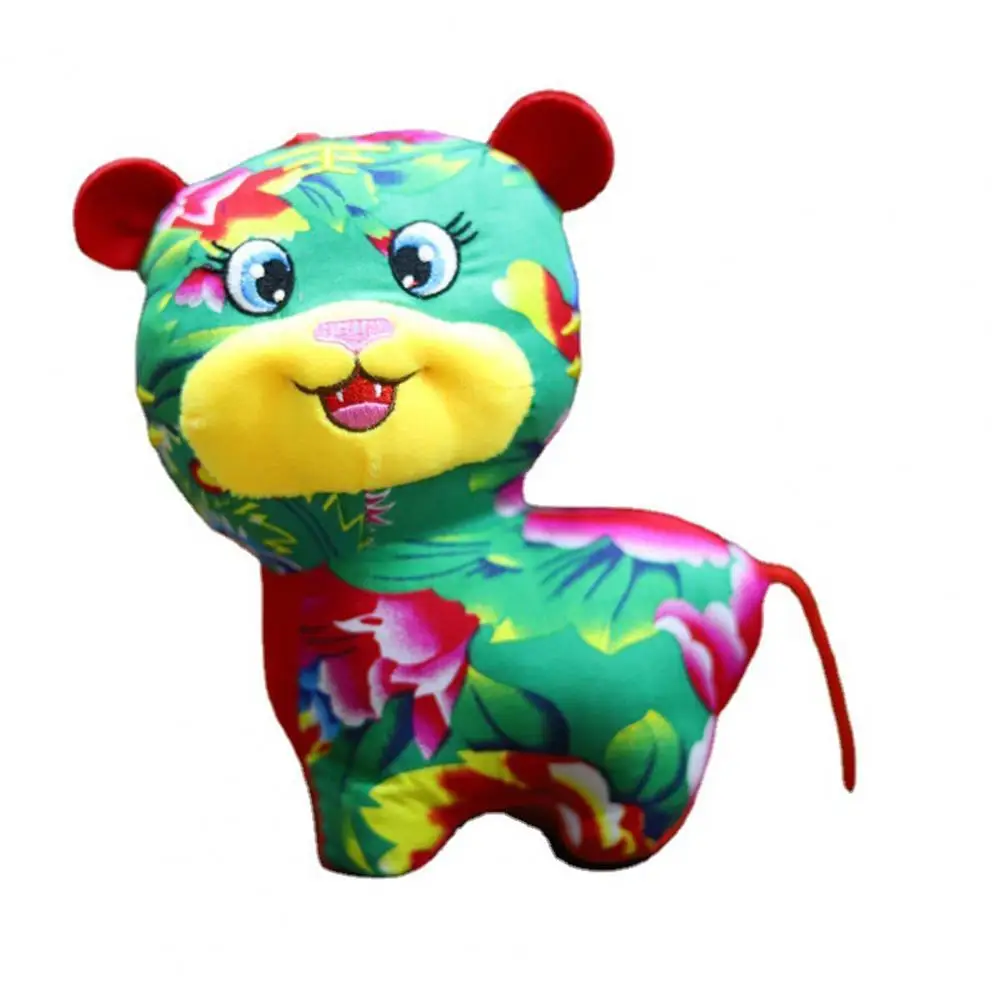 

Lovely Tiger Toys Three-dimensional Facial Expression Festival Gift Mascot Tiger Plush Doll New Year Tiger Mascot Doll