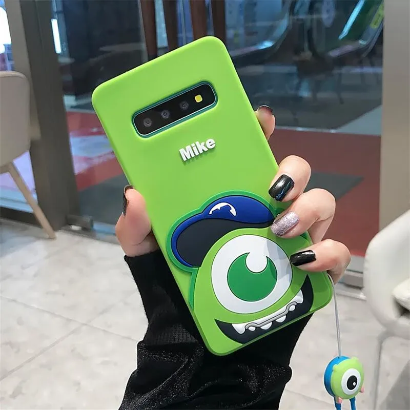 DlSCASE панели телефона с рисунком для Samsung Galaxy S8 S9 S10 плюс прекрасный 3D монстров Майк