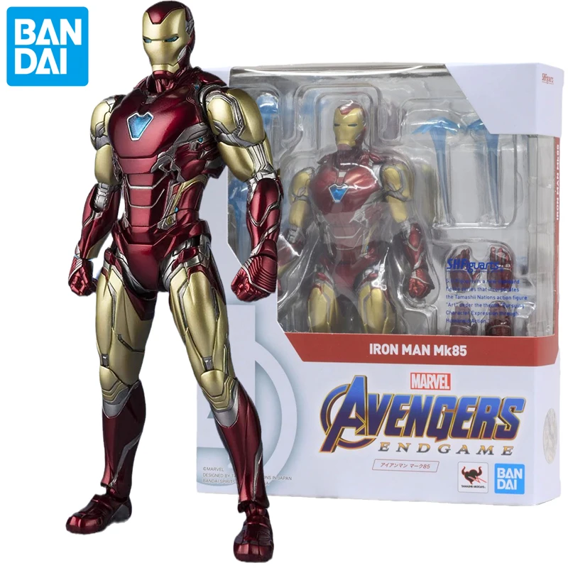 

Bandai Marvel Movie Avengers Endgame Ironman Mk85 S. H. Figuarts Doll Iron Man Mark 85 Action Figure Collect Model Kids Boy Toys