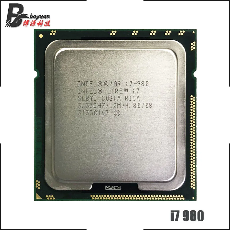 Процессор Intel Core i7-980 i7 980 3,3 ГГц шестиядерный Процессор 12M 130W LGA 1366
