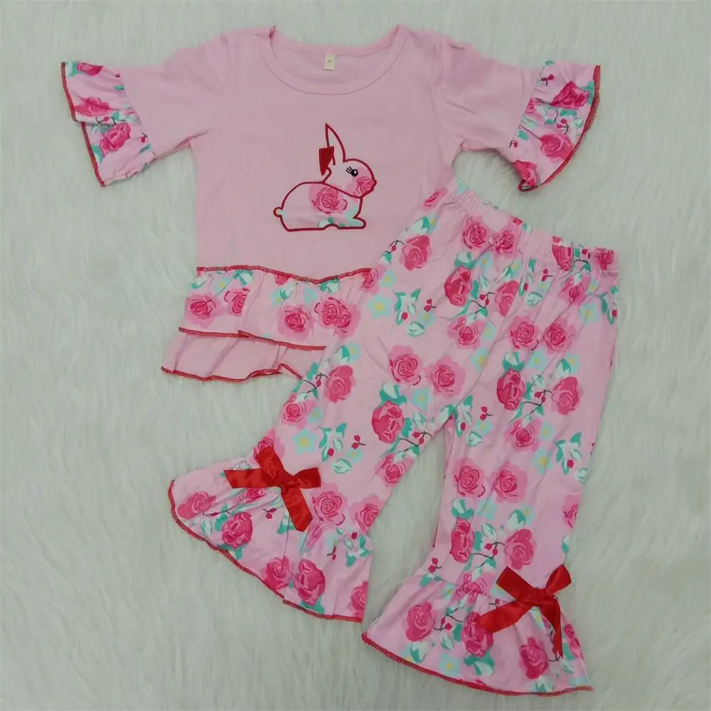 

Baby girl easter outfit long sleeve and pant outfit girl clothing set spring baby girl easter rabbit outfit lovely kids clothes