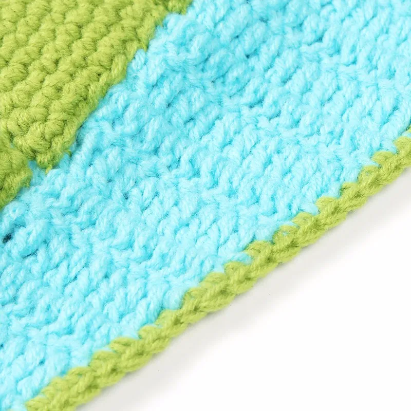 

1PC Newborn Photography Costume Handmade Knitted Photo Props Infant Toddler Conjoined Cap