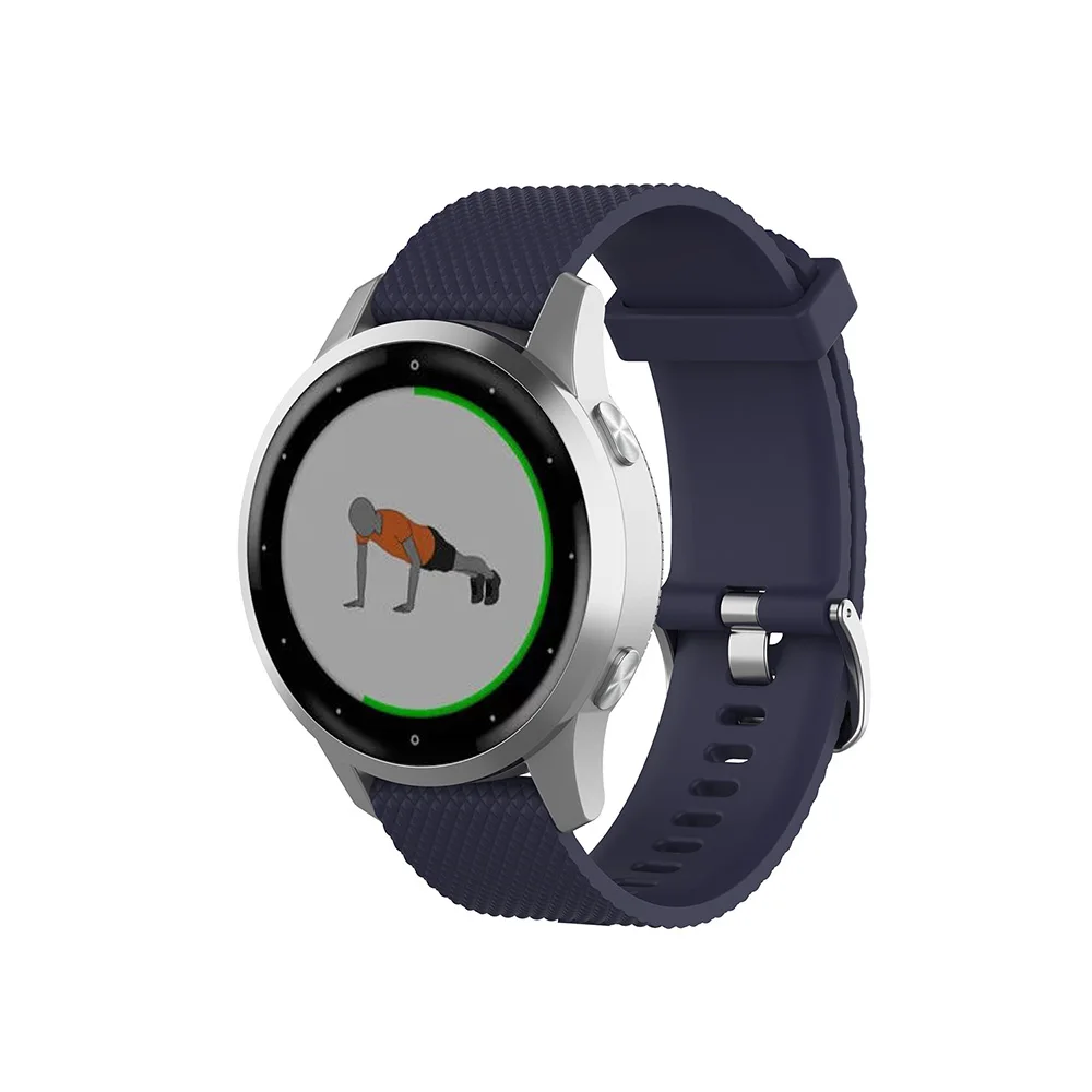 Аксессуары для умных часов 18 мм силиконовый ремешок Ticwatch c2 Smartwatch Garmin Vivoactive 4S