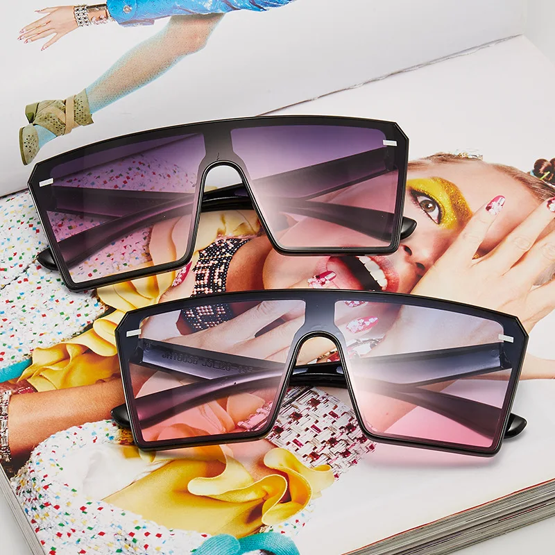 2020 женские солнцезащитные очки Ретро стиль большие размеры квадратные Роскошные