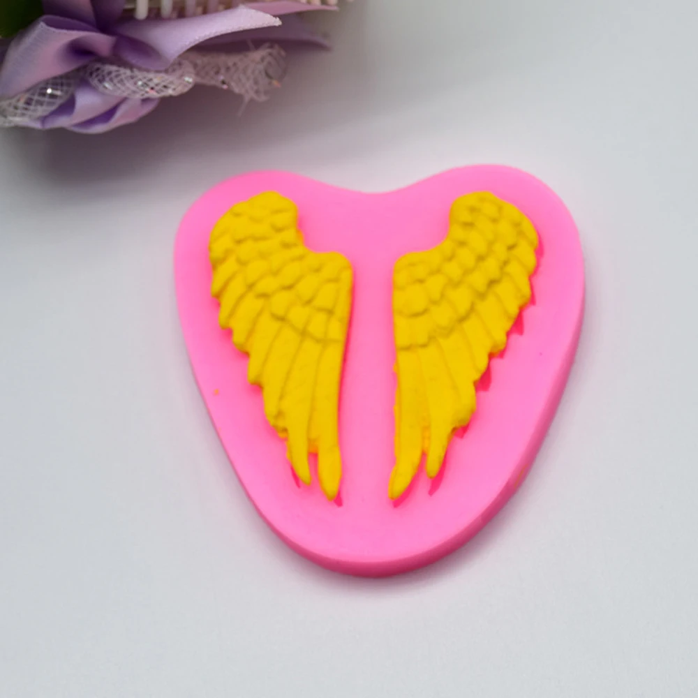 Крылья ангела силиконовая форма для украшения торта шоколада глина Пластиковая