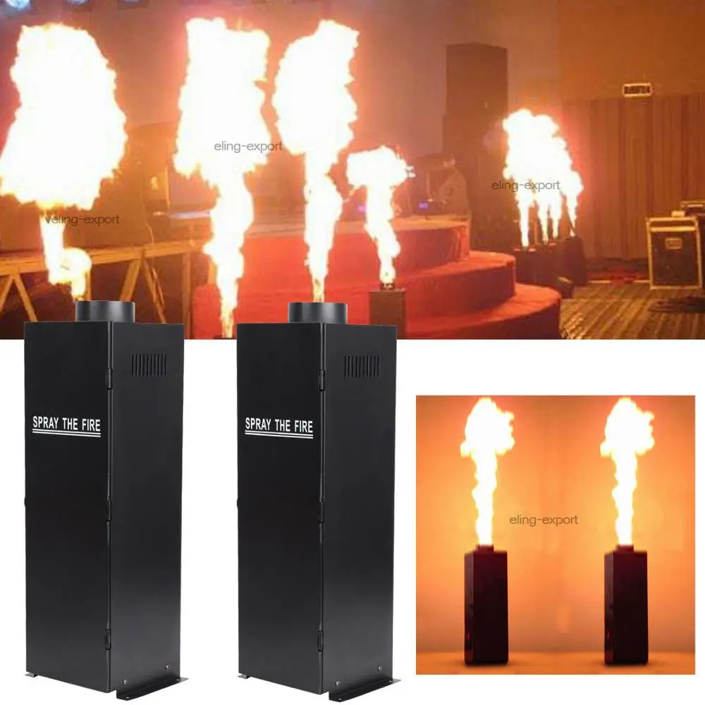 2 шт./лот пожарная машина спрей 200 Вт Dmx пламя проекторы сценическое оборудование