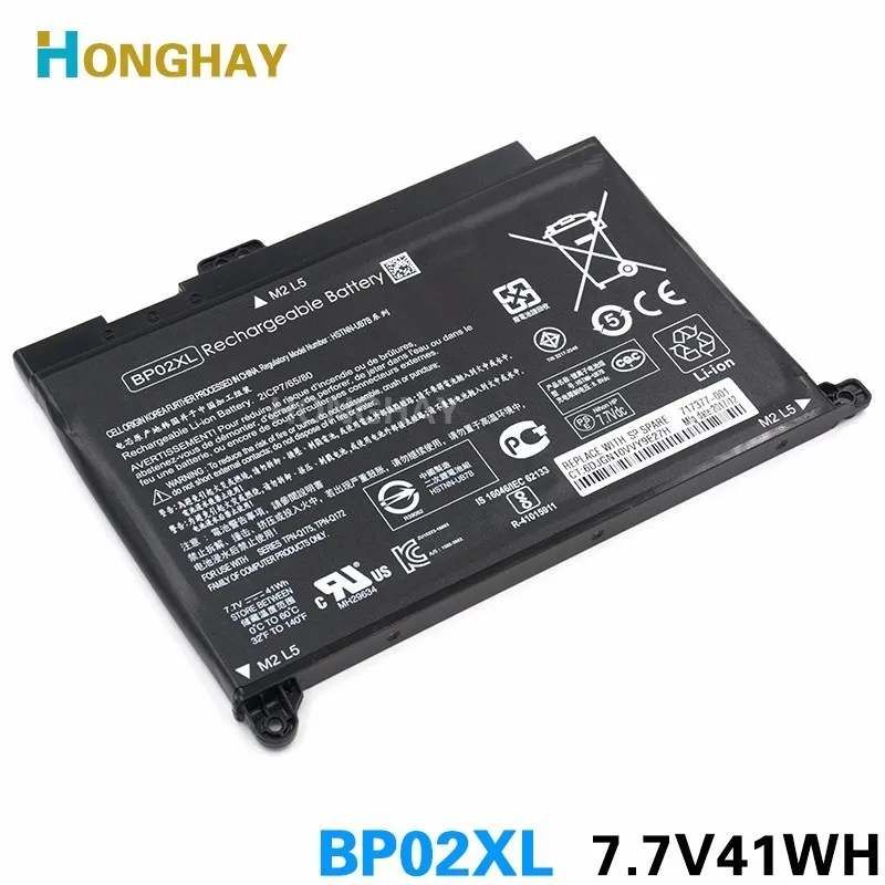 Аккумулятор HONGHAY для ноутбука 41wh 5150 мАч BP02XL HP Pavilion PC 15 AU 849909 850 849569 421 BP02041XL