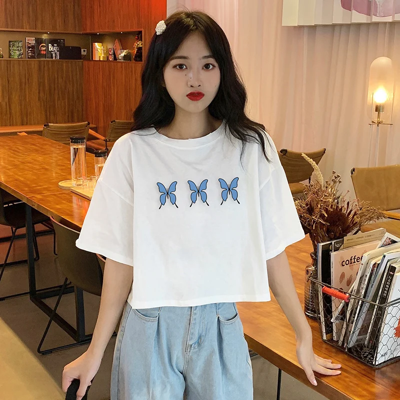 Одежда для подруг футболка с коротким рукавом и бабочкой женские короткие шорты