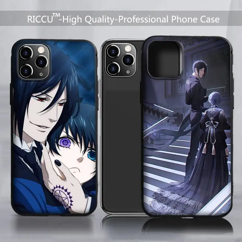 

Kuroshitsuji Black anime Phone Case For iphone 11 12 13 Pro 13mini 11 Pro Max X XR XS MAX 7 8 plus 6s plus 6 6s 2020 se Covers