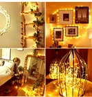 Водонепроницаемый Фея светильник CR2032 Батарея приведенный в действие мини Рождественский светильник медный провод строка светильник для свадьбы Рождественская гирлянда Вечерние