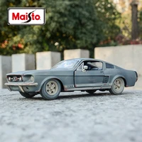 maisto 124 1967 ford mustang gt retro sports car static die cast vehicles collectible model car toys