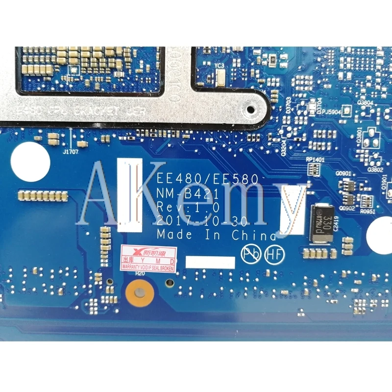 

EE480 EE580 NM-B421 For For Lenovo ThinkPad E480 E580 Laptop motherboard 100% work W/ I3-7100 CPU