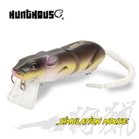 hunthouse swimbait mouse fishing lure artificial plastic floating surface 85mm17g wobbler bionic rat baits for pike bass tackle