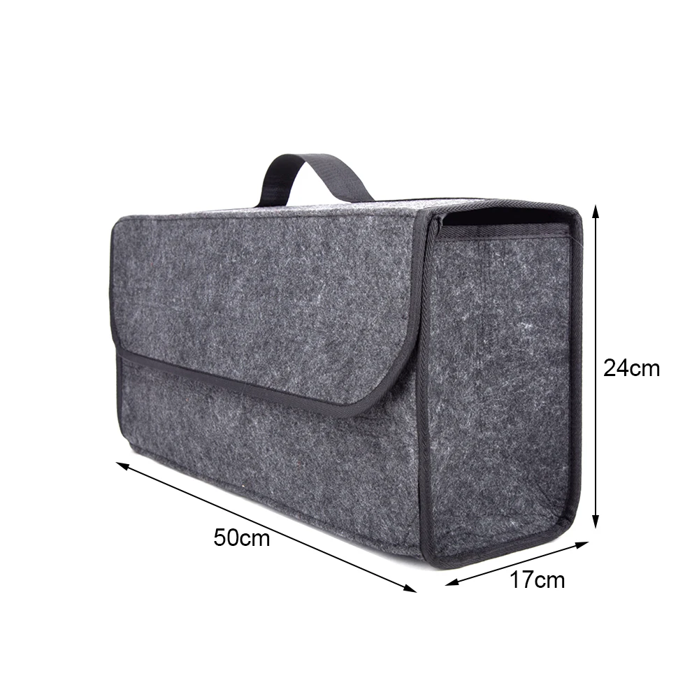 

Car Organizer Bag Car Car Seat Organizer Woolen Felt Stowing Tidying Large Container Trunk Organizer Waterproof Storage Bag