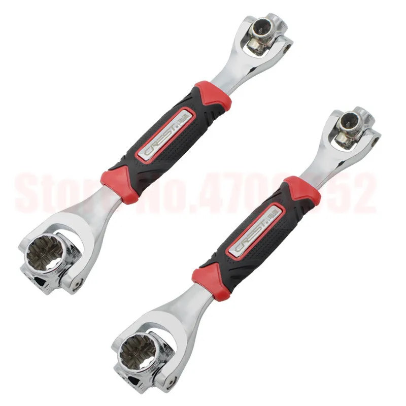 

Wrench Replaces 48 In 1 Tools Socket Works With Spline Bolts 360 Degree Universial Furniture Car Repair 25cm Only Red