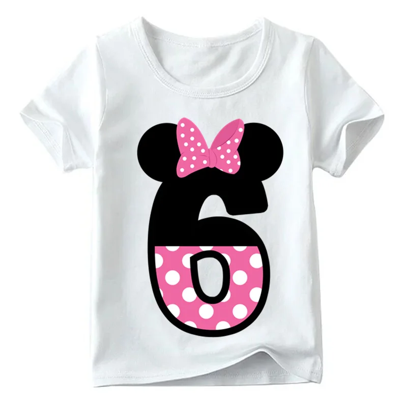 

Birthday Clothes New Baby Boys Girls Clothes Happy Birthday Letter Bow Cute Print Children Funny T Shirt Kids Number Present