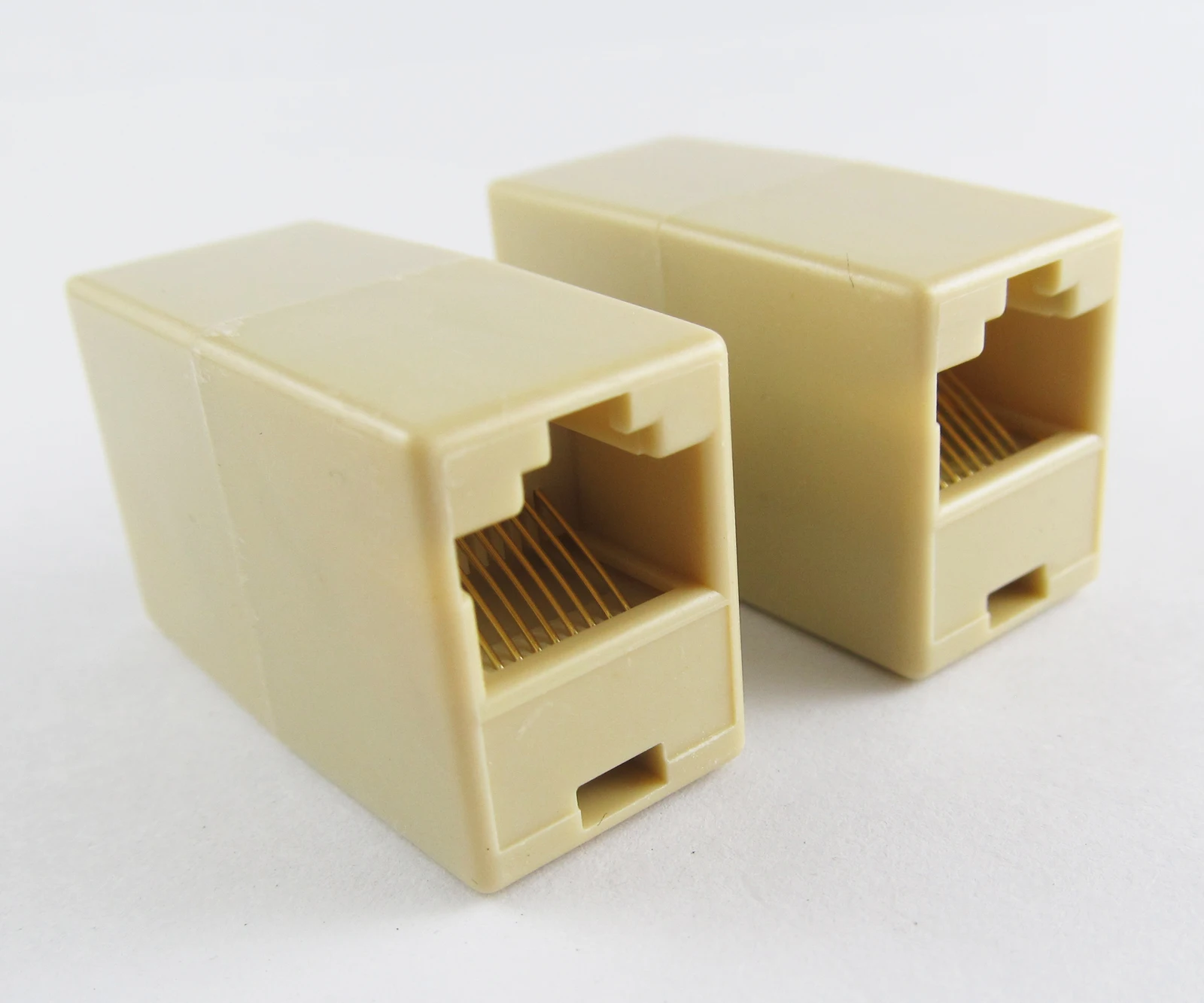 

2pcs RJ45 Modular 8P8C Coupler Ethernet Network Extension Female FF Adapter