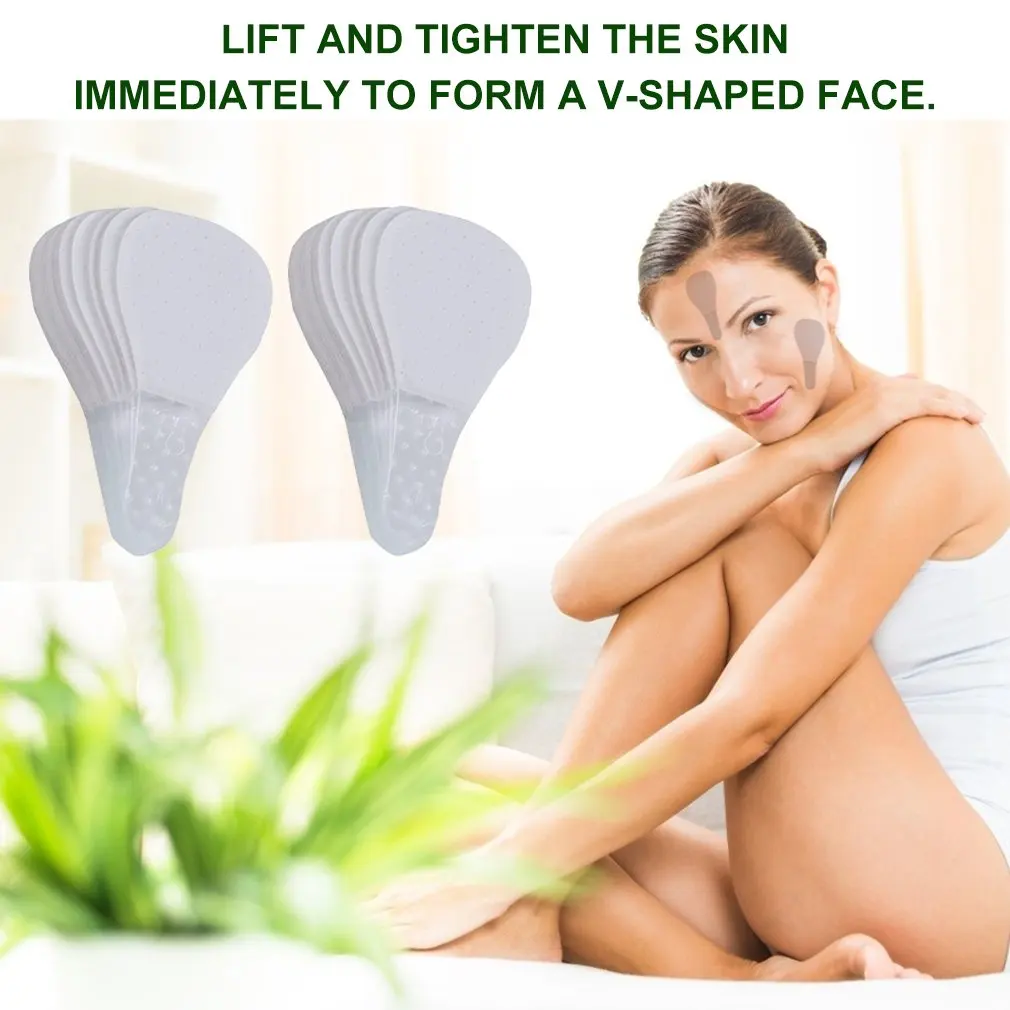 40Pcs Invisible Thin Face Facial Stickers Line Wrinkle Flabby Skin V-Shape Lift Tape Scotch Beauty Tools | Красота и здоровье