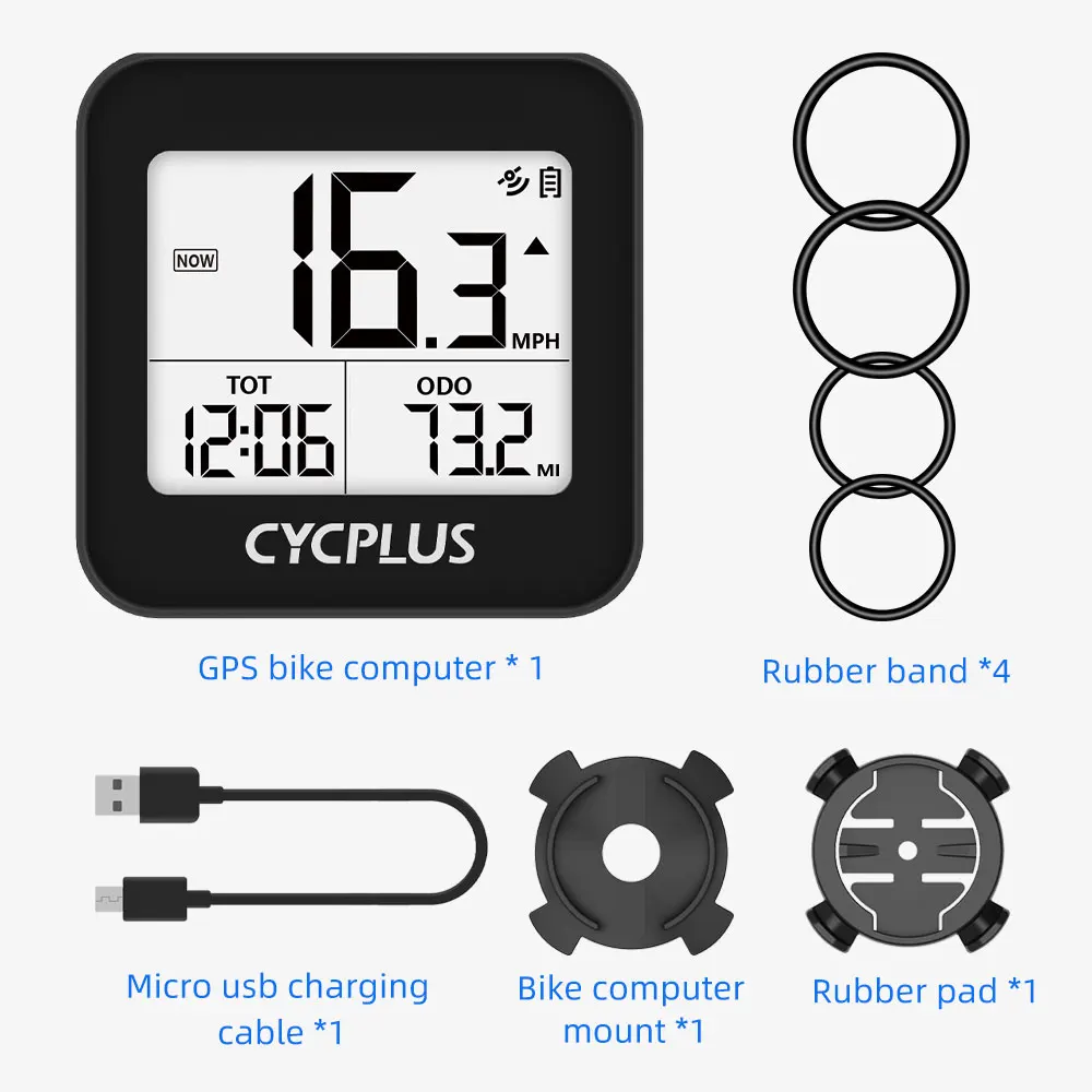 Велосипедный компьютер CYCPLUS GPS спидометр водозащита IPX6 беспроводной секундомер