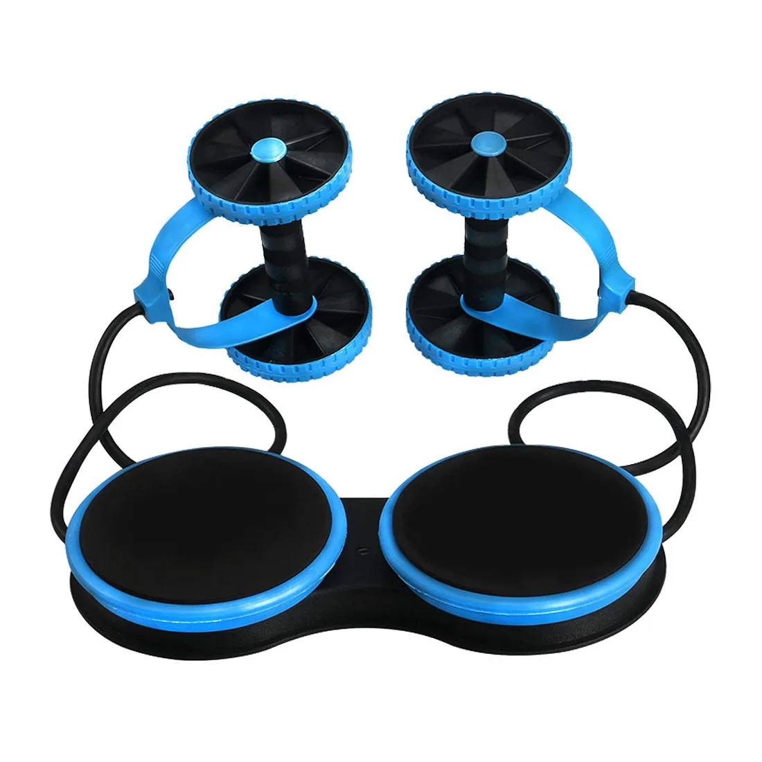 

Abdomen wheel double-wheel tension twisting disc double-wheel abdominal wheel lady fitness equipment waist machine home