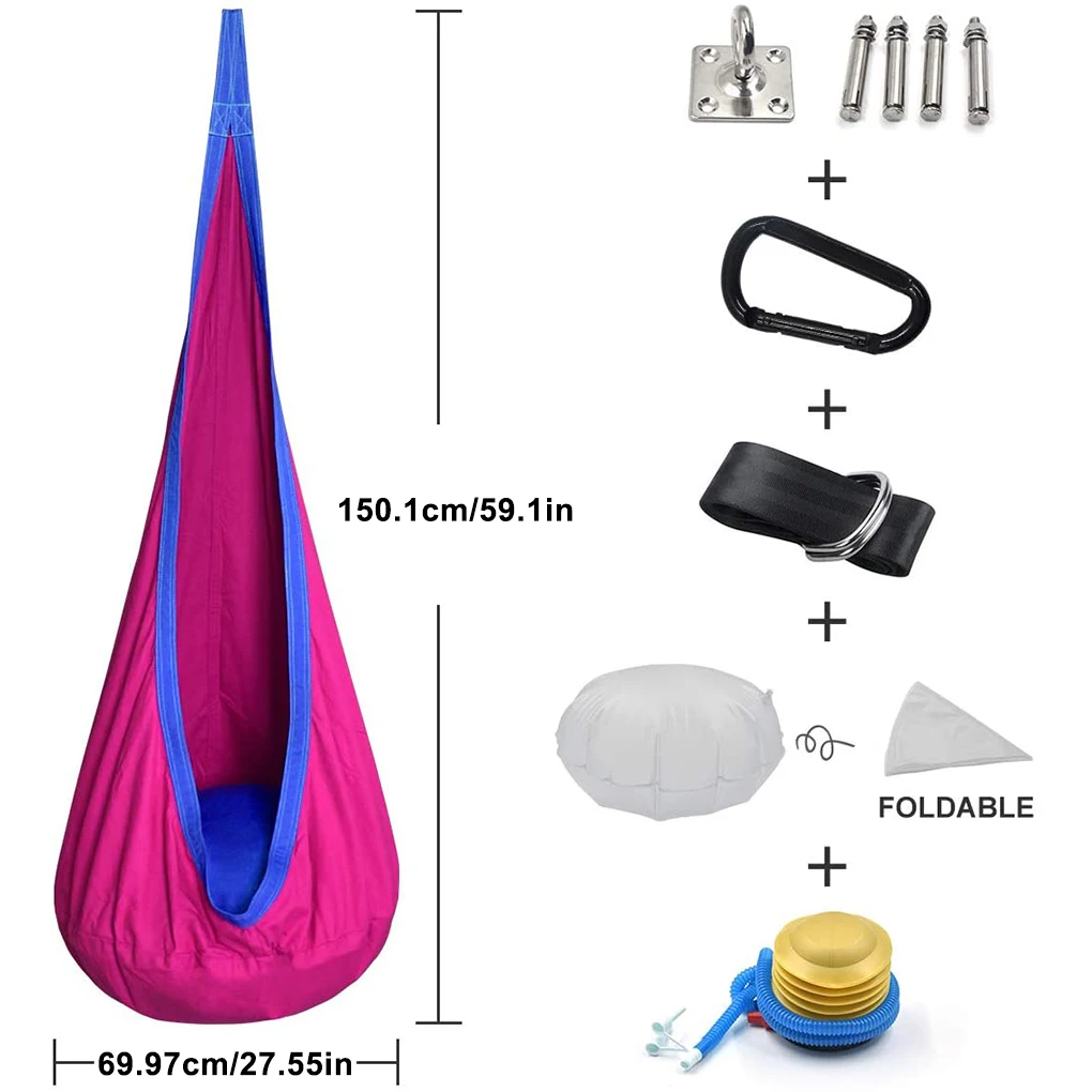 Детское подвесное кресло гамак хлопковое для взрослых дома и улицы новинка 2021 |