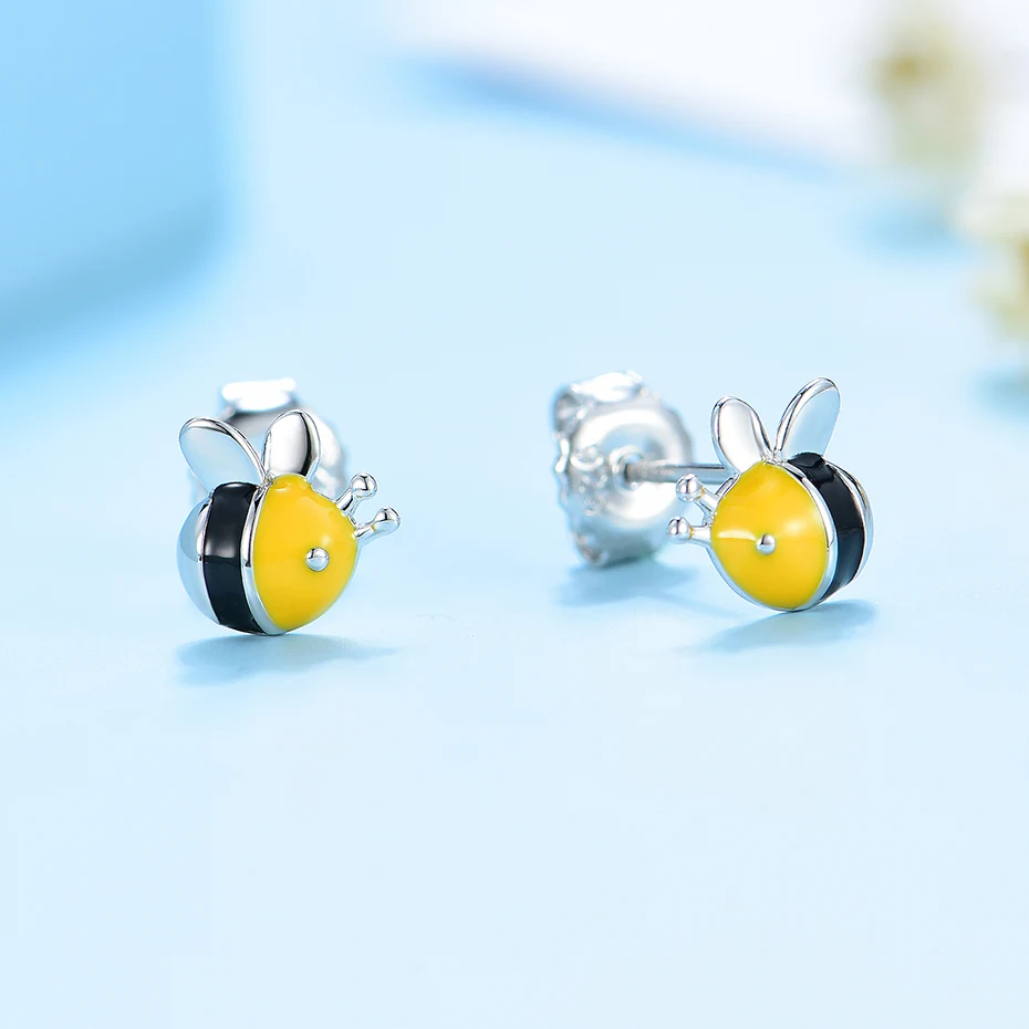 Kuololit милые серьги гвоздики для женщин детская одежда девочек однотонные 925 пробы