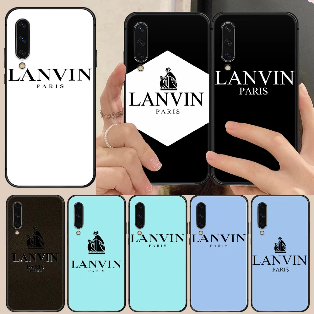 

French fashion brand Phone Case Cover For Samsung Galaxy A10 A11 A20 E A21 A30 A40 A41 A50 A51 A70 A71 A81 S 4G 5G black Coque
