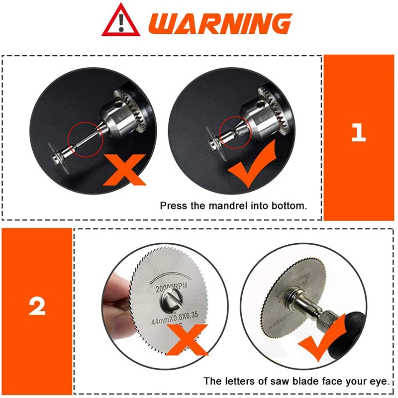 

61 Pcs/set Metal Cutting Wheels HSS Circular Saw Blade Woodworking Tools for Dremel Mini Drill Rotary Power Tool Accessories