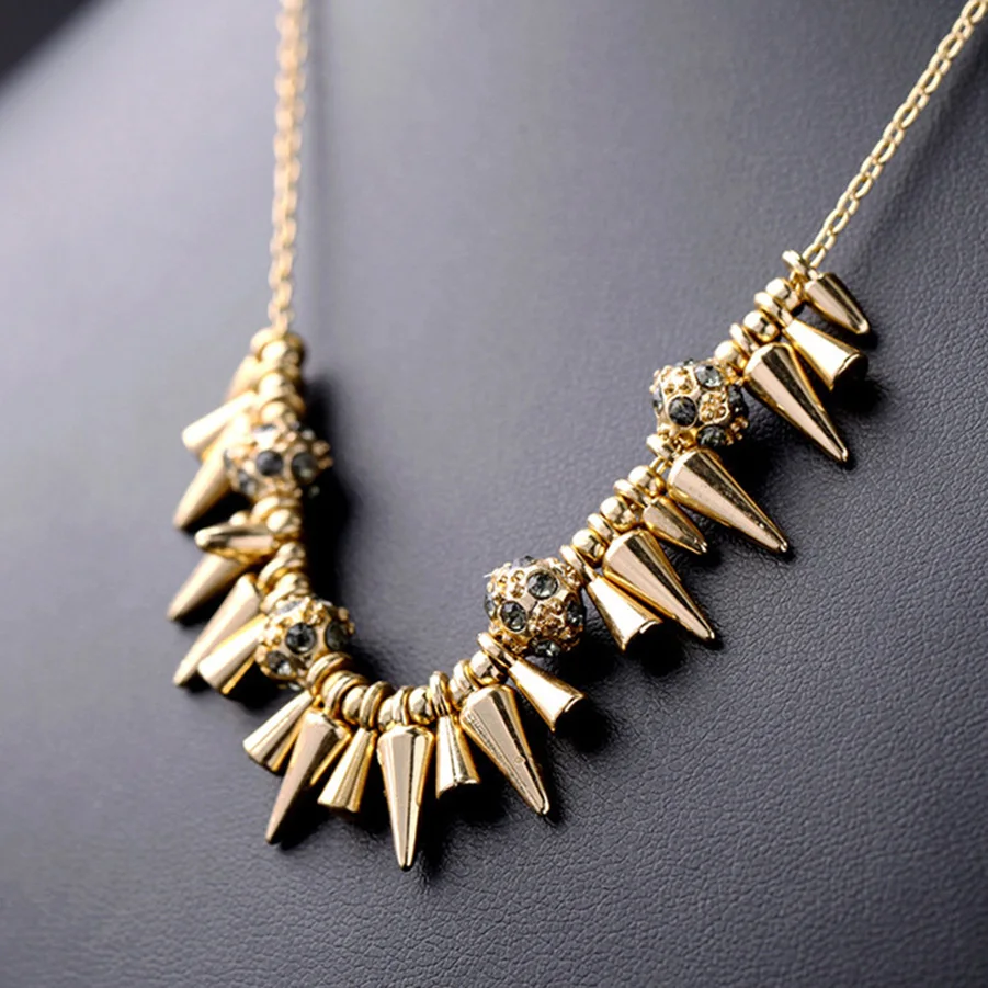 Женское/Мужское колье-чокер с кристаллами длинная цепочка