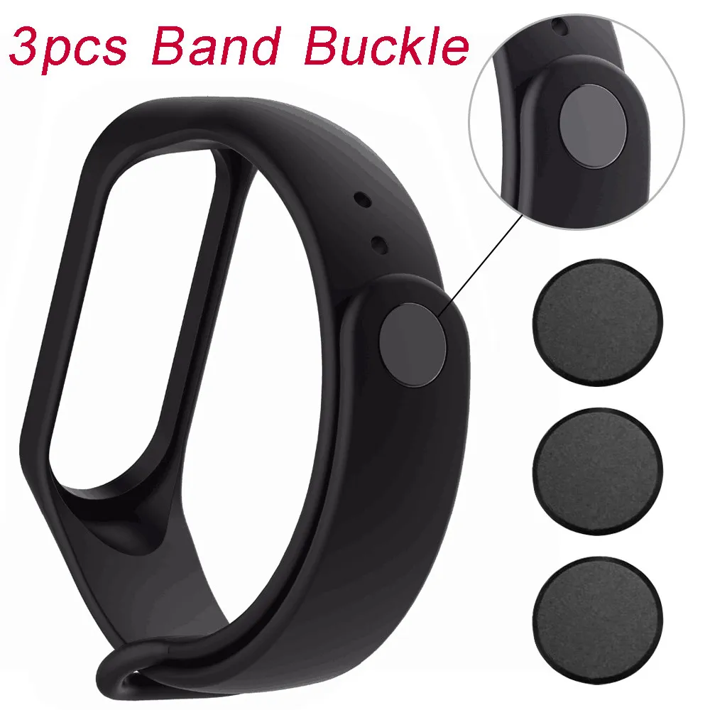 5pcs Mi Band 3 ремешок с пряжкой 4 Замена кнопки для Xiaomi band стильных высокого качества |