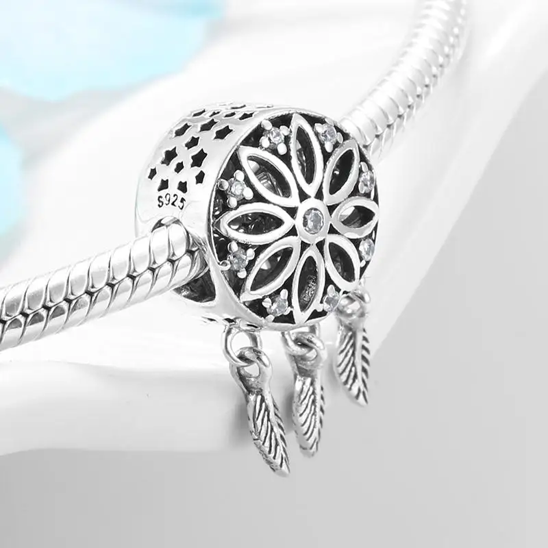 Подвеска Ловец снов из серебра 925 пробы для изготовления ювелирных изделий |