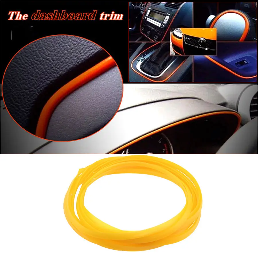 Универсальная гибкая лента POSSBAY для отделки салона автомобиля 5 м|interior mouldings|trim strip