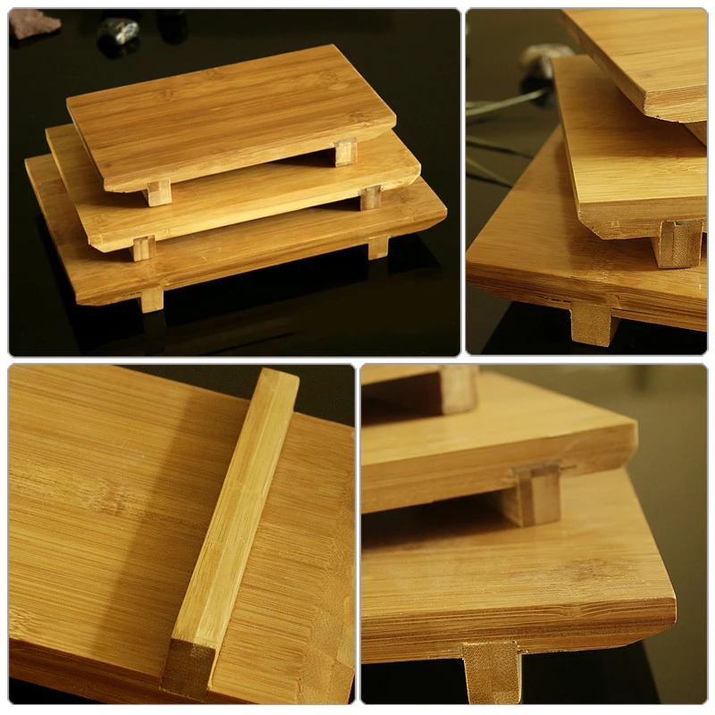 Бамбуковая доска для суши прямоугольная платформа Пособия по кулинарии сашими