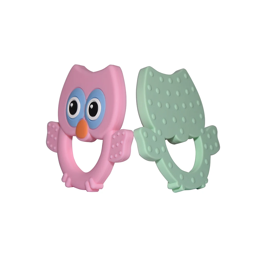 Mabochewing 5 шт. мультфильм сова кольцо силиконовый детский Прорезыватель для зубов