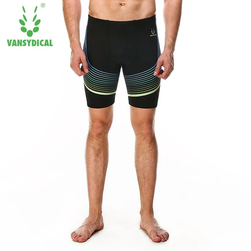 Men Swimwear Tight Swim Trunks Quick Dry Swimming Shorts Mens Swimsuit Boys Beach Shorts Black Swimming Trunks Pants