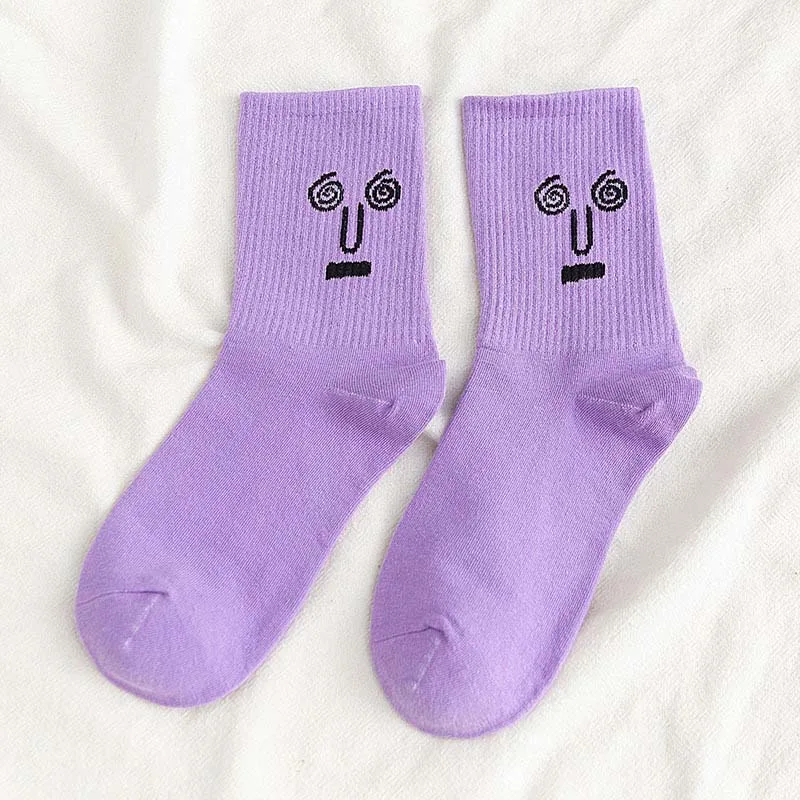 3 Корея Funky Harajuku тренд женские красочные забавные носки девушка kawaii Носки Унисекс сюрприз средней длины женские носки - Цвет: 3