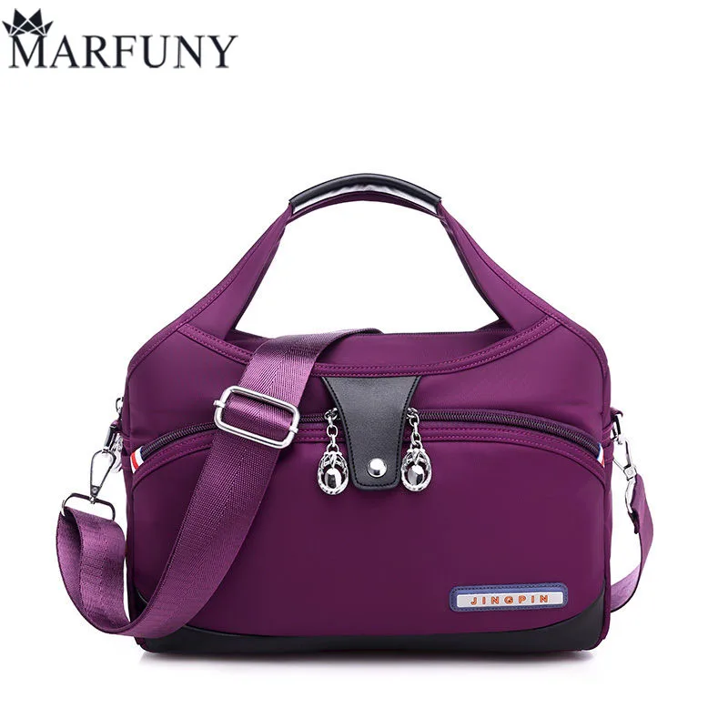 Нейлоновые Большие женские сумки мессенджеры водонепроницаемые на плечо